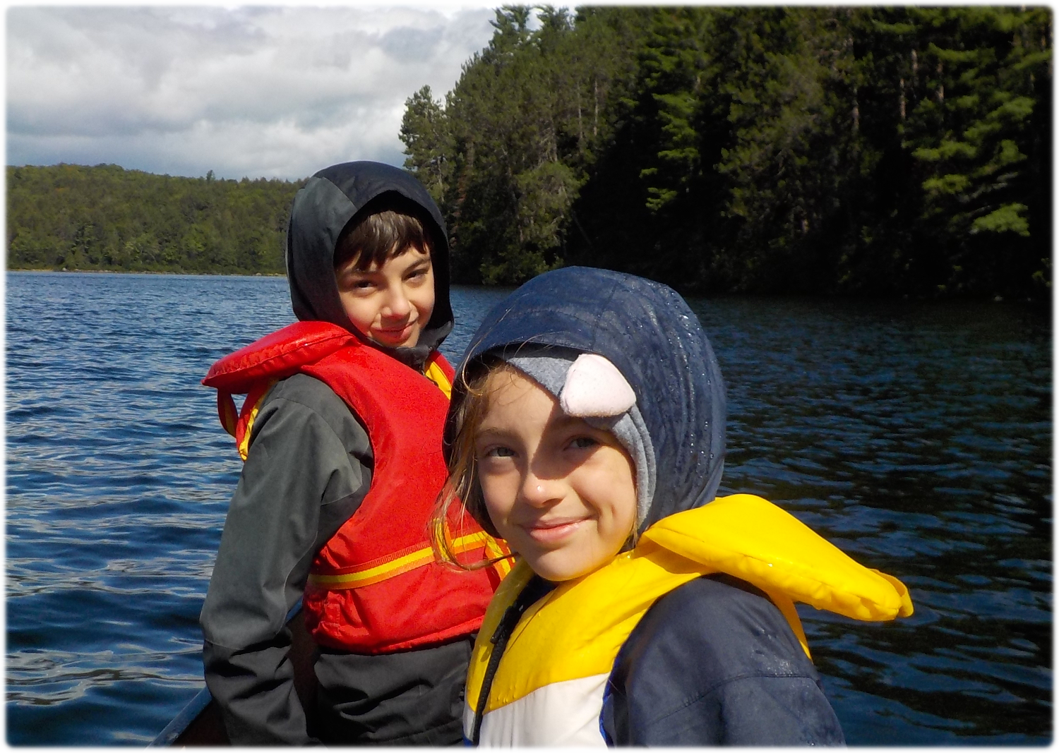 William and Katherine in the canoe again