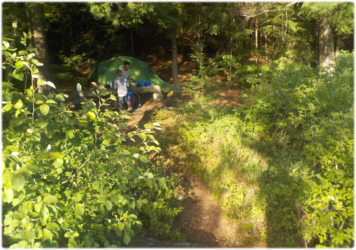 Overview of our compact site at Bug Lake